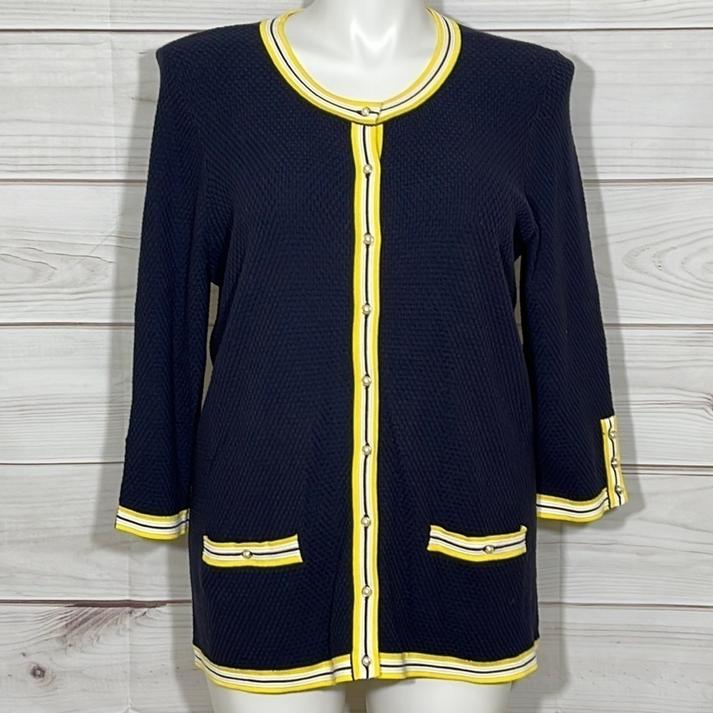 NWT Lightweight Classic Talbots Sweater Pearl Buttons Size 1X